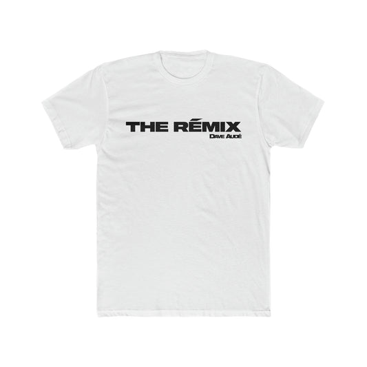 THE RÉMIX - by Dave Audé (Black on White) Men's Cotton Crew Tee